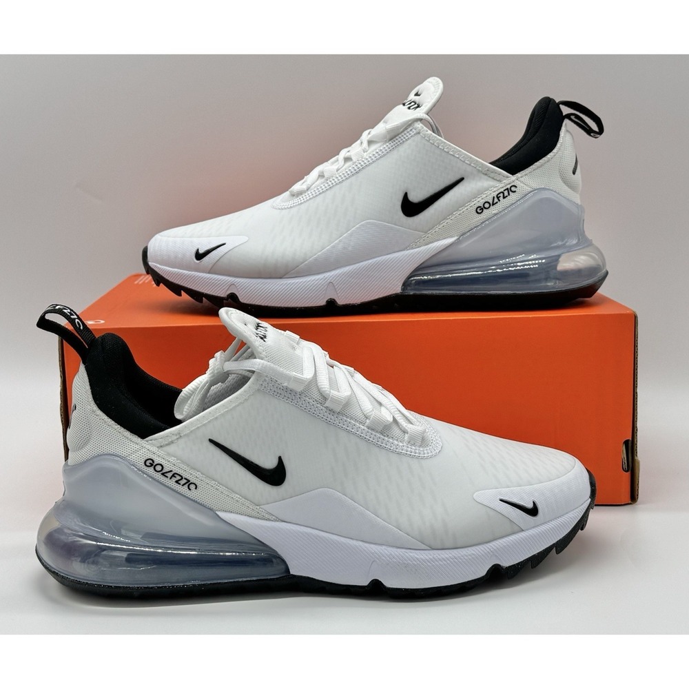 Nike Air Max 270 Golf White Black Size 8 CK6483 102